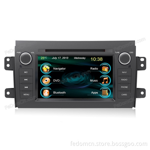 7 Inch TFT LCD Touch Screen Car DVD GPS Navigation System for Suzuki Sx4 with Bluetooth+Radio+iPod+Video